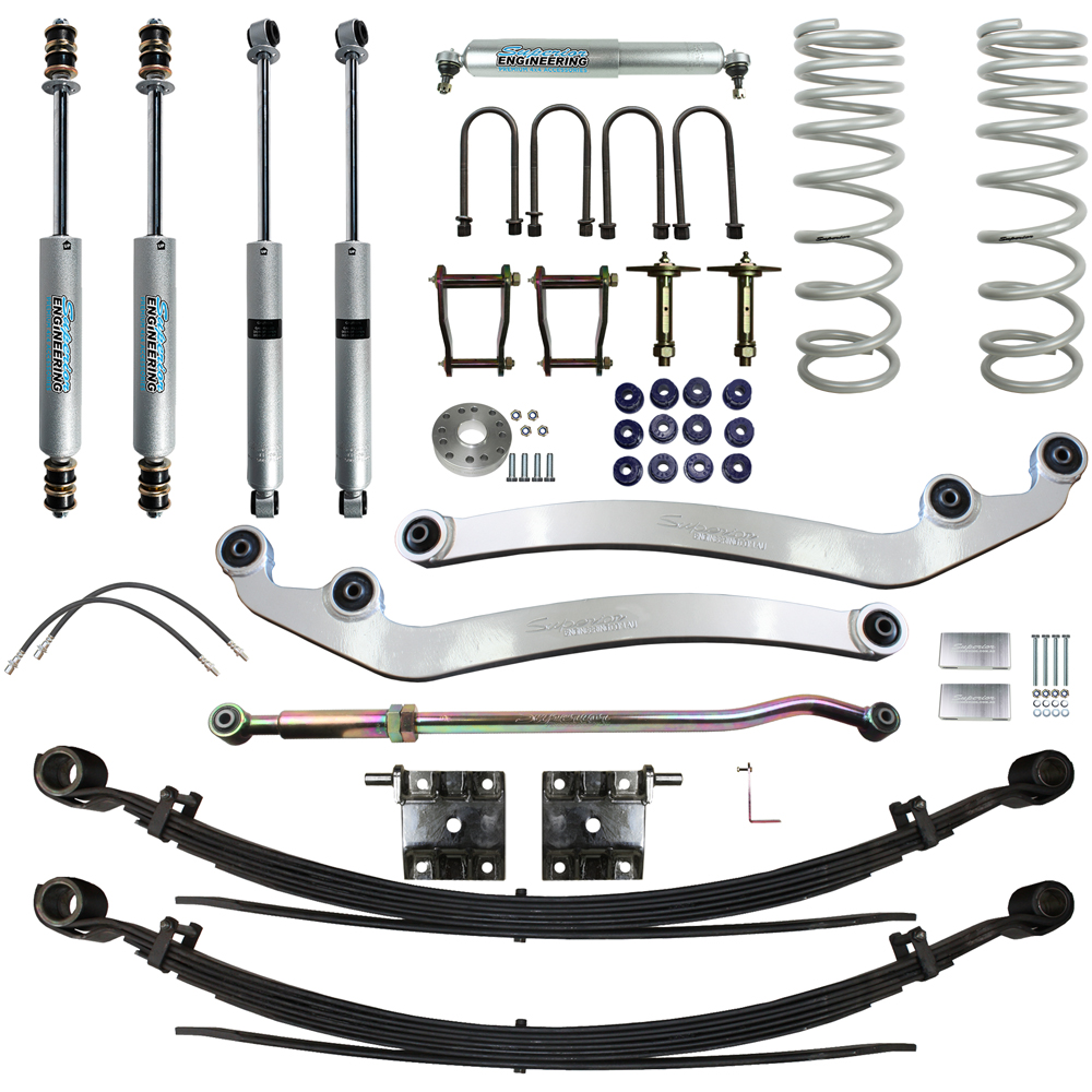 Superior Engineering 3 Inch (75mm) Lift Kit Suitable For Toyota LandCruiser 76 Series 8/2016 on 4.5lt V8 - SUP-76G2-8-KIT-3INCH
